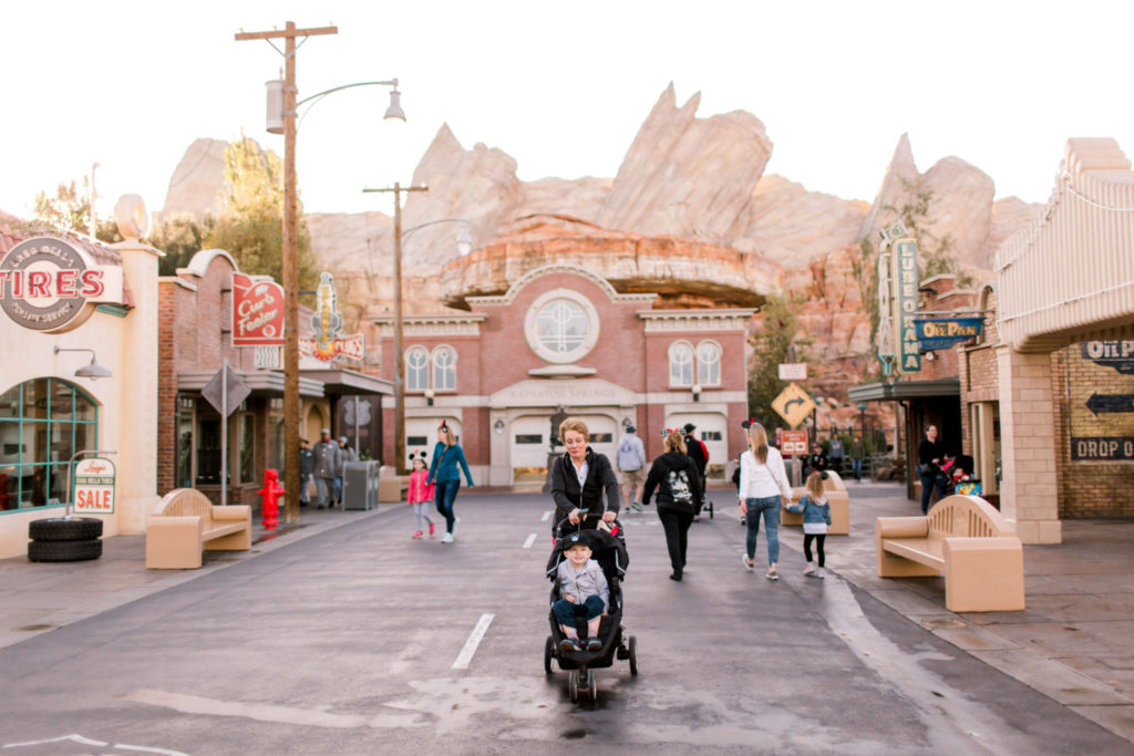 walking through cars land