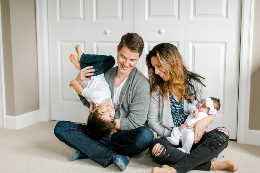 candid Seattle newborn photography