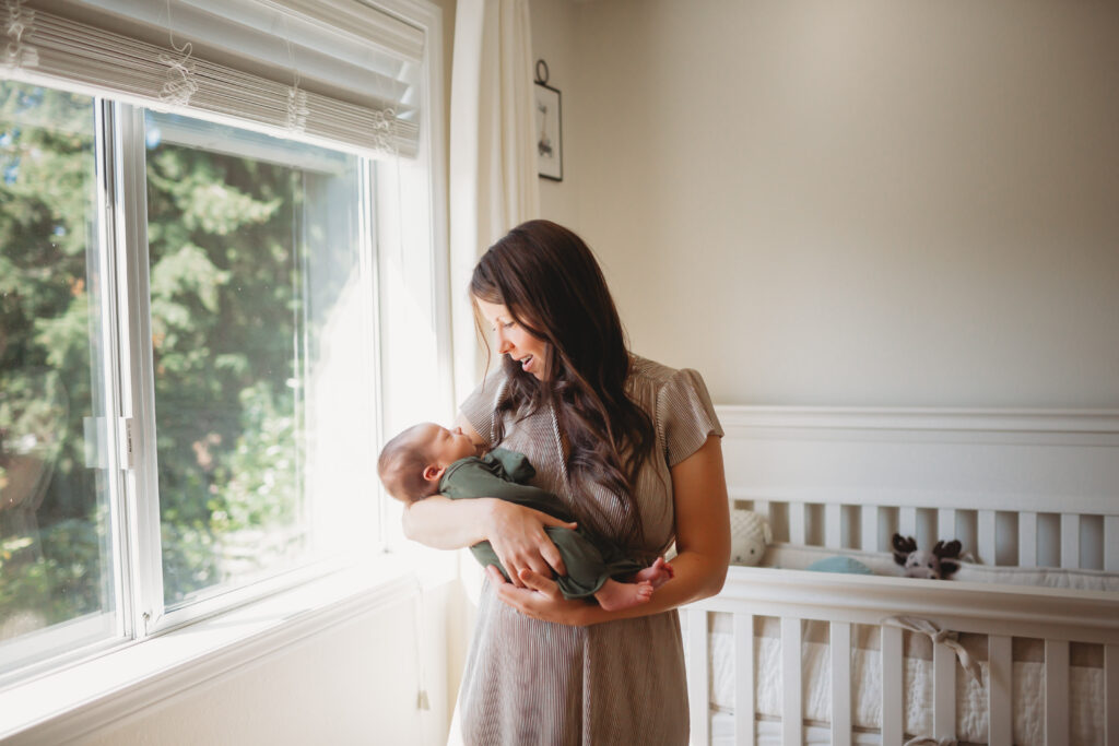 nursery at home newborn photography seattle