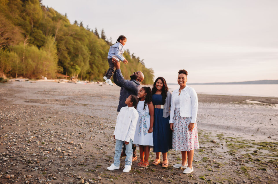 Seattle Family Photography Sunset Beach Session