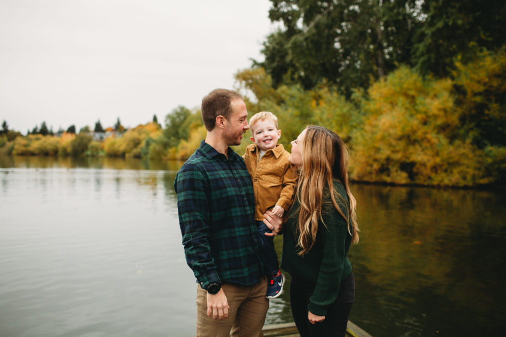 seattle family photography greenlake park fall colors